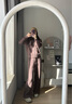 MAIA ACTIVE 肌理直筒褲 含TENCEL?萊賽爾寬松瑜伽闊腳褲長褲51PN09 栗檀棕 M 曬單實拍圖