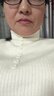 小野七天半高領(lǐng)打底衫女加絨長(zhǎng)袖針織衫毛衣秋冬季韓版上衣加厚保暖內(nèi)搭 薄絨半高領(lǐng)打底【杏色均碼】 曬單實(shí)拍圖