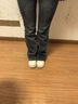紅蜻蜓加絨加厚微喇牛仔褲女2025年春季新款女裝闊腳長褲女士喇叭褲子女 水泥灰長褲- 加絨 超柔絨 L 曬單實拍圖