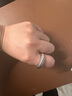 素覺小眾設計感個性牛角包戒指女潮冷淡風簡約情侶指女朋友生日禮物 15-17號(54.3-56.5mm可調節(jié)) 曬單實拍圖