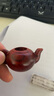金水堂把把壺手玩件麻將贏錢神器開胡紫檀木小茶壺打麻將手把件男士掛件 紫檀木開蓋款 曬單實拍圖