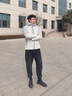 波司登（BOSIDENG）25年新款男登山釣魚(yú)服山系防風(fēng)防水防曬軟殼功能外套B250512091 水晶銀/珍珠白|8324/8256|832C 3XL 185/104A 曬單實(shí)拍圖