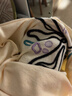 茵曼（INMAN）【商場同款】磨毛衛(wèi)衣春秋季女裝新款藝術(shù)感圖案長袖上衣 梨花杏 M 曬單實拍圖
