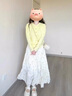 溫格芳 連衣裙女2025春季新款韓系穿搭法式氣質(zhì)套裝小個(gè)子溫柔碎花長(cháng)裙 黃色針織+碎花半身裙 M 曬單實(shí)拍圖