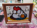 貞嘻生日禮物送爸媽創(chuàng)意禮品相框擺件桌面擺件搞怪裝飾畫工藝品伴手禮 世上只有媽媽好【7寸】胡桃色 曬單實拍圖