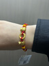 周六福福袋黃金轉(zhuǎn)運(yùn)珠手繩男女七夕生日禮物定價(jià)A1712792約2.14g16+6cm 曬單實(shí)拍圖