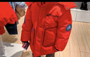 巴拉巴拉男童羽絨服連帽兒童潮酷印花外套冬季小童裝【奧特曼IP】 中國紅-灰鴨絨-60611 100 cm（充絨量66g） 曬單實(shí)拍圖