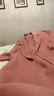 尚都比拉中長(cháng)款雙面毛呢外套女冬季高級感呢子100%羊毛大衣 粉色 XL  曬單實(shí)拍圖