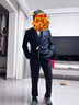 阿悠胖彈力抗皺長袖襯衫商務(wù)結(jié)婚伴郎打底白襯衣 白色 L推薦110-125 曬單實拍圖