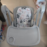 Beeshum貝斯哈姆寶寶餐椅搖椅嬰兒兒童椅子尿布臺成長(cháng)椅餐桌椅寶寶凳凳子 云母灰-高配版【送棉墊】 曬單實(shí)拍圖