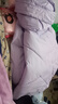 暖冬鴨鴨胖妹妹特大碼羽絨棉服女200斤顯瘦短款oversize衣新款秋冬季外套 香芋紫 2XL 曬單實(shí)拍圖