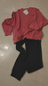安踏運動(dòng)套裝女裝上衣保暖休閑百搭寬松長(cháng)袖衛衣修身束腳運動(dòng)褲女 -1新玫紅【套裝】 M/165 曬單實(shí)拍圖
