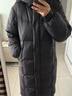 太平鳥女裝羽絨服連帽泡芙冬保暖面包服外套 黑色2長款 L 曬單實(shí)拍圖