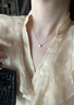 MITHAOL明星同款鼻屎鉆項鏈女 1克拉莫桑鉆泡泡鎖骨鏈女神節(jié)禮物送女生 香檳金色項鏈專柜禮盒裝 【送禮更顯愛意】 曬單實拍圖