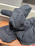 李寧羽毛球系列男女同款日常訓練85%鴨絨保暖長(cháng)羽絨服AYMU343 黑色(343)-1 M 曬單實(shí)拍圖