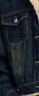 森馬（Semir）牛仔外套女拼接仿兔毛翻領(lǐng)寬松港風(fēng)冬季落肩夾棉夾克103724108001 曬單實(shí)拍圖