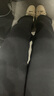 羅蒙（ROMON）休閑褲男夏季商務(wù)褲子男士修身西褲職業(yè)裝男褲 黑色加絨 34 曬單實(shí)拍圖