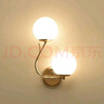 壁燈創(chuàng)意led臥室床頭燈現(xiàn)代簡(jiǎn)約客廳背景墻酒店過(guò)道樓梯陽(yáng)臺(tái)燈具 925金右+24瓦三色燈泡 曬單實(shí)拍圖