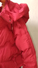 真維斯（JEANSWEST）冬季羽絨棉服棉衣女士短款2024新款爆款中年媽媽加厚中款棉襖外套 酒紅色 L 建議105-120斤 曬單實(shí)拍圖