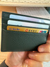 MULBERRY【禮物】/瑪葆儷牛皮拉鏈信用卡卡夾 卡包 RL6466 經(jīng)典綠 曬單實(shí)拍圖