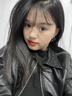 文雨飛黑色花朵大耳釘女獨(dú)特耳環(huán)2024新款高級(jí)感氣質(zhì)大氣耳飾 黑色 曬單實(shí)拍圖