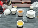 茇舍窯薄胎素?zé)袊状刹杈咛籽b羊脂玉茶壺不燙手蓋碗高端送禮禮盒裝 蓋碗壺茶具【禮盒箱】套裝 曬單實(shí)拍圖