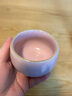 真跡花瓣汝窯主人杯陶瓷杯櫻花粉喝茶杯品茗杯單杯家用喝茶器茶具配件 汝窯羅漢杯-櫻花粉 曬單實(shí)拍圖