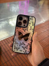 CASETIFY 幻彩蝴蝶 鏡面磁吸手機殼 適用于iPhone12/13/14/15/16 Plus/Pro/Max 蘋果手機殼 鏡面黑框（Magsafe） iPhone 16 Pro 曬單實拍圖