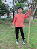 貴人鳥(niǎo)童裝男童春裝套裝2025新款兒童春季運動(dòng)服大童春秋衛衣男孩 黑/G橙色漸變右袖K黑/G橙漸變標K 150 曬單實(shí)拍圖