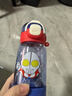 PLPC奧特曼兒童水杯男女孩小學(xué)生專(zhuān)用雙飲杯tritan吸管喝水壺夏季杯子 藍紅色【吸管+直飲+提繩】 510ml 曬單實(shí)拍圖