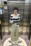 多口袋設(shè)計感工裝牛仔褲女2025新款春秋高腰寬松微喇闊腿夏季長褲 砂杏色 S （80-100斤） 曬單實拍圖