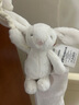 Jellycat害羞乳白色邦尼兔音樂(lè )拉鈴安撫掛件新生系列新品娃娃生日禮物 米色 高30 X 寬18CM 曬單實(shí)拍圖