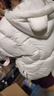 童泰（TONGTAI）寶寶羽絨服外套冬季嬰兒衣服男女童休閑外出加厚三防連帽上衣 白色 110 cm 曬單實(shí)拍圖