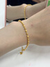 中國(guó)黃金CHINA GOLD圓珠黃金手鏈女足金轉(zhuǎn)運(yùn)手串七夕情人節(jié)禮物送女友老婆生日實(shí)用 足金轉(zhuǎn)運(yùn)圓珠手鏈-光砂款 曬單實(shí)拍圖