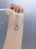 Grace GirlPT950鉑金海洋之心項(xiàng)鏈托帕石吊墜生日表白走心禮物送女友老婆 【A款】鉑金海洋之心項(xiàng)鏈 曬單實(shí)拍圖