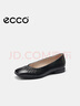 愛(ài)步（ECCO）芭蕾舞鞋女 優(yōu)雅簡(jiǎn)約平底低跟方頭淺口單鞋 安妮208553 黑色37 HL 曬單實(shí)拍圖