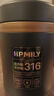 助家樂（HPMILY） 保溫桶316不銹鋼超長24小時保溫飯盒上班族帶湯學生多層保溫湯壺 316不銹鋼保溫桶2L(黑色) 曬單實拍圖