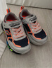 Skechers斯凱奇兒童鞋春秋款男寶寶閃燈鞋小童時(shí)尚潮流休閑運(yùn)動(dòng)鞋407606N 銀色/黑色/SLBK 26 曬單實(shí)拍圖