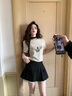 麓格立百褶裙女春夏短裙jk制服小裙子學(xué)院風(fēng)高腰防走光a字遮胯百搭短裙 百褶裙L【105-120斤】 曬單實拍圖