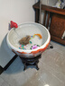牧溪源景德鎮(zhèn)陶瓷魚缸養(yǎng)魚盆大號(hào)造景客廳家用辦公室烏龜缸循環(huán)流水?dāng)[件 中號(hào)鴻運(yùn)當(dāng)頭 曬單實(shí)拍圖