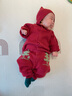 babylove寶寶連體衣針織紅毛衣秋冬保暖綿羊毛哈衣爬服嬰兒喜慶圣誕衣服 曬單實(shí)拍圖