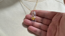周大福 愛心吊墜黃金套鏈項鏈(工費560)45cm約5.4g EOF1258七夕 曬單實拍圖