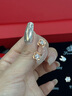 周大金 CHOW TAI KING一周耳釘女星期銀耳環(huán)套裝耳飾七夕情人節(jié)禮物送女友老婆生日實用 曬單實拍圖