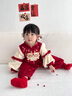 DUTRIEUX周歲禮服女寶寶夏季女童拜過年服中式生日抓周宴百天喜慶兒童唐裝 祥龍冬款加絨【二代升級】 80 曬單實拍圖