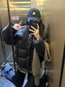GARNUO泡芙龜背黑色短款羽絨服女款冬季2025新款加厚90白鴨絨連帽面包服 黑色 M 【101-115斤】 曬單實拍圖