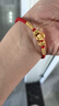 中國(guó)黃金（CHINA GOLD）十二生肖黃金手鏈女足金轉(zhuǎn)運(yùn)珠本命年手繩情人節(jié)禮物送女友老婆 【巳蛇】十二生肖黃金手鏈 曬單實(shí)拍圖