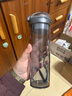 特百惠（Tupperware）晶彩MAX600ML男女學(xué)生便攜運(yùn)動(dòng)喝水杯子茶水分離大容量七夕禮物 高級(jí)灰600ml 曬單實(shí)拍圖