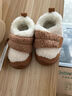 小羊沃利woollykids小羊沃利24冬季皮毛一體保暖童鞋包頭防踢魔術(shù)貼學(xué)步鞋 奶茶棕 22 碼適合腳長(cháng)13.1-13.5cm 曬單實(shí)拍圖