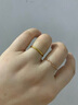 禧福門(mén)黃金戒指女 光面素圈戒指三生三世亮面指圈簡(jiǎn)約時(shí)尚百搭送禮女友 光面戒指-17號 0.5g,【多退少補】 曬單實(shí)拍圖