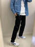 Lee【張凌赫代言】春夏中腰錐形日常顯瘦經(jīng)典五袋款男牛仔褲潮流 黑色(731舒適錐形版型） 38 (180-190斤可選) 曬單實(shí)拍圖